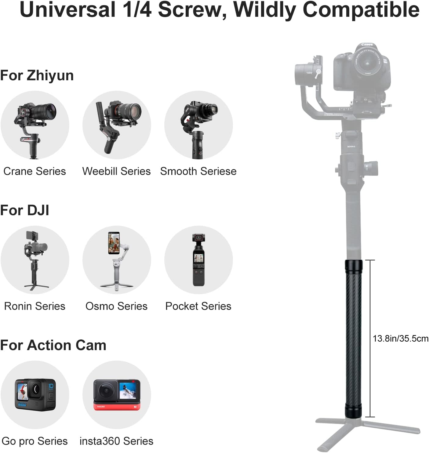 ULANZI DH10 EXTENSION POLE FOR RONIN-S - Image 5
