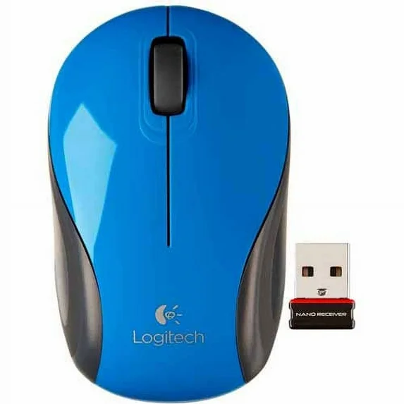 LOGITECH M187 WIRELESS MINI MOUSE (BLUE)